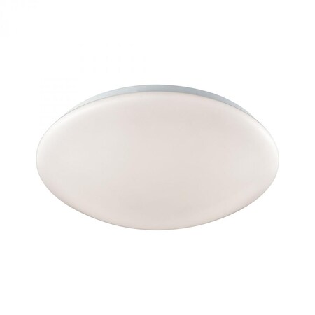 Thomas Kalona 1-Light 13-inch LED Flush Mount in White with a White Acrylic D CL783014